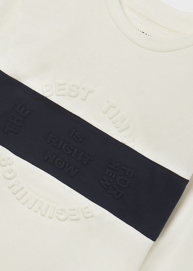 Camiseta m/l embossed