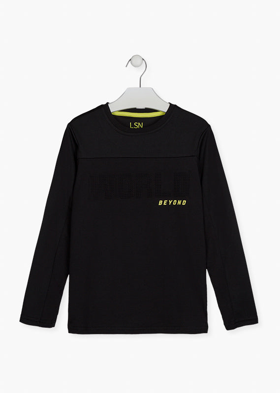 Camiseta manga larga de rejilla