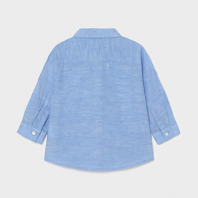 Camisa m/l lino basica