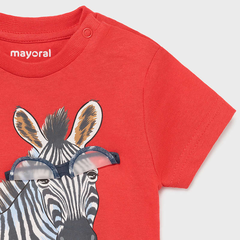 Camiseta m/c "play" cebra