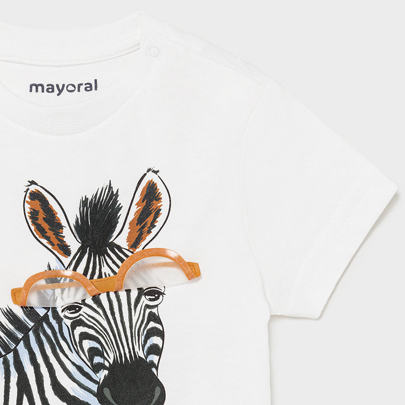 Camiseta m/c "play" cebra