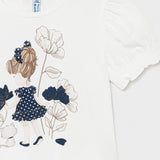 Camiseta m/c niña y gatito