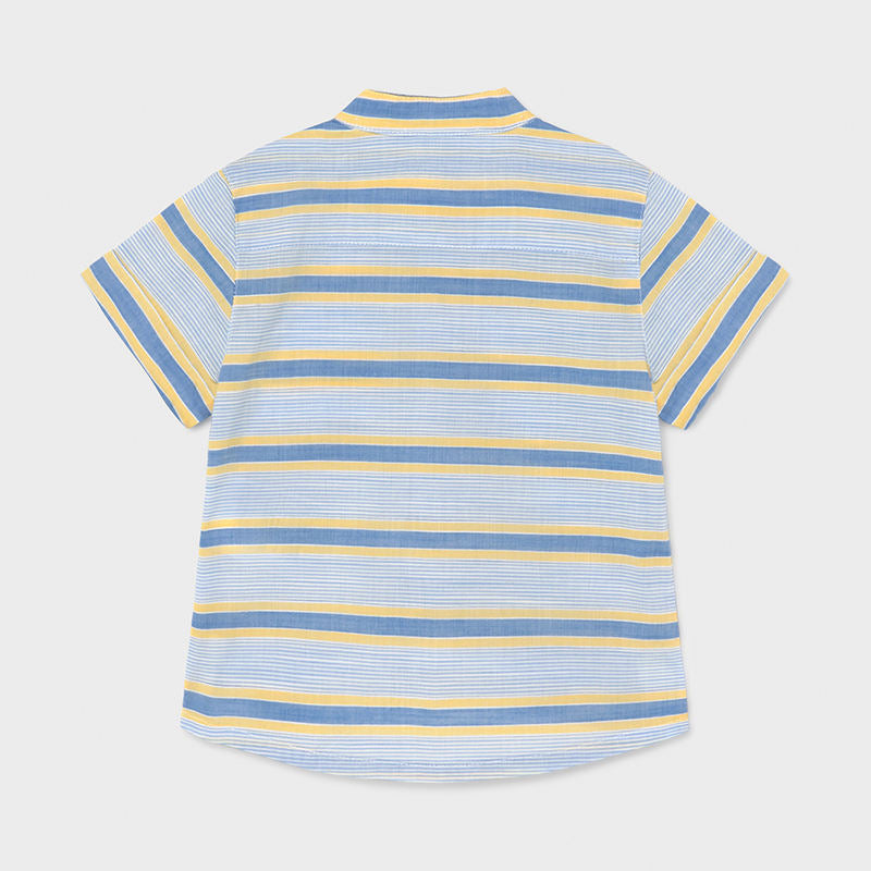 Camisa m/c cuello mao