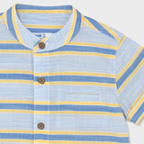 Camisa m/c cuello mao