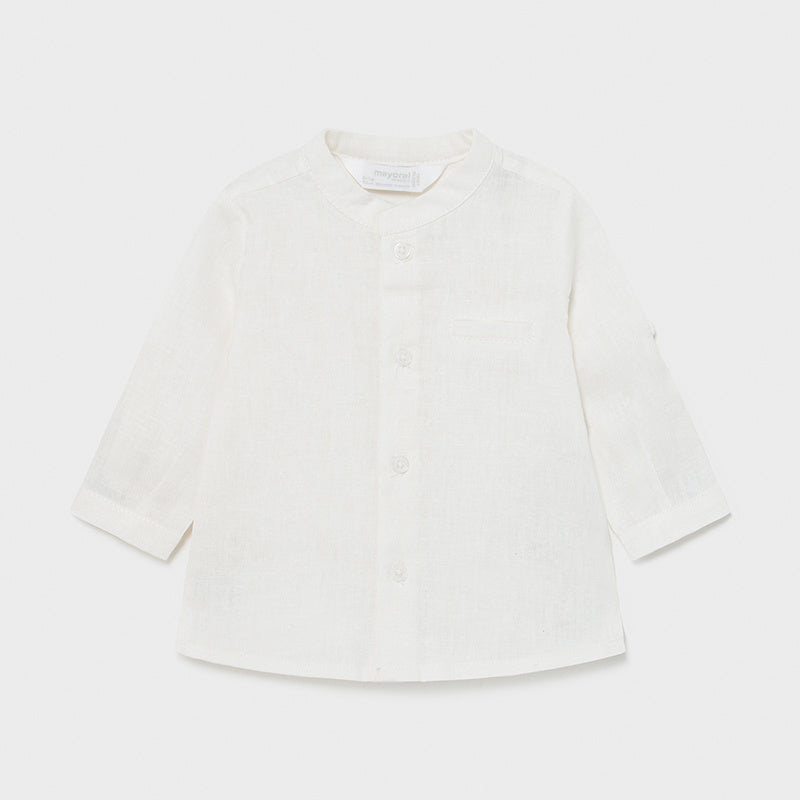 Camisa m/l cuello mao newborn