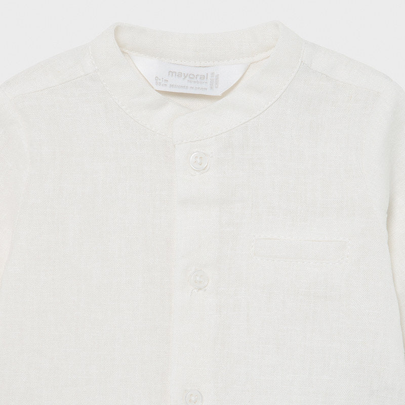 Camisa m/l cuello mao newborn