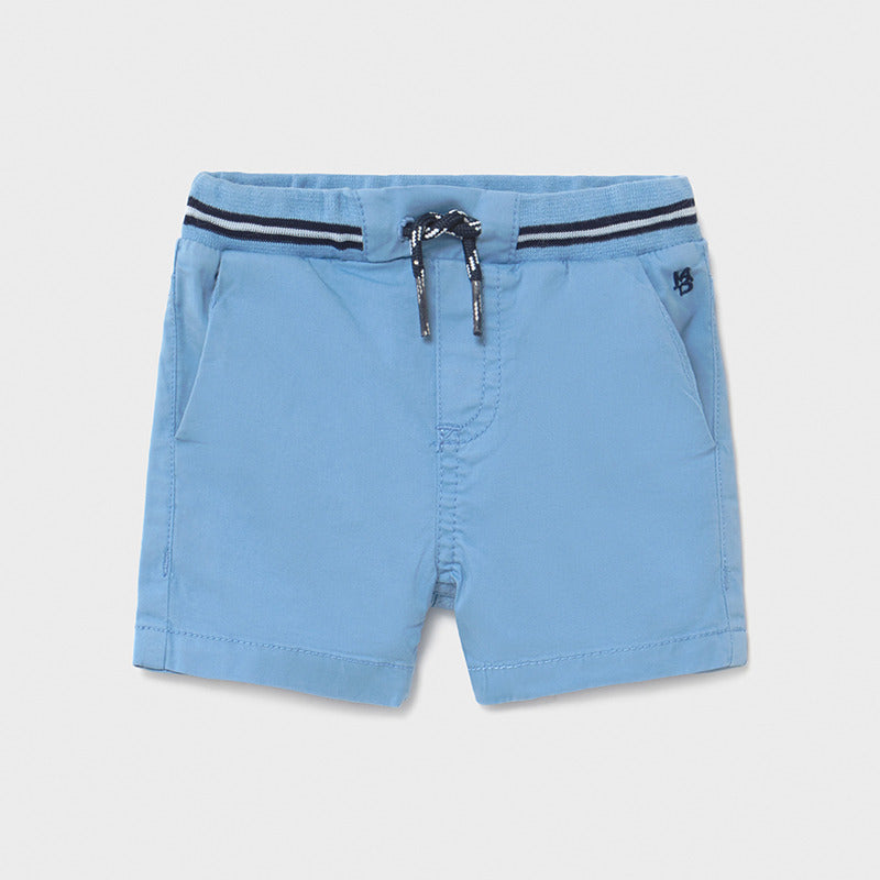 Bermuda sarga cintura patente