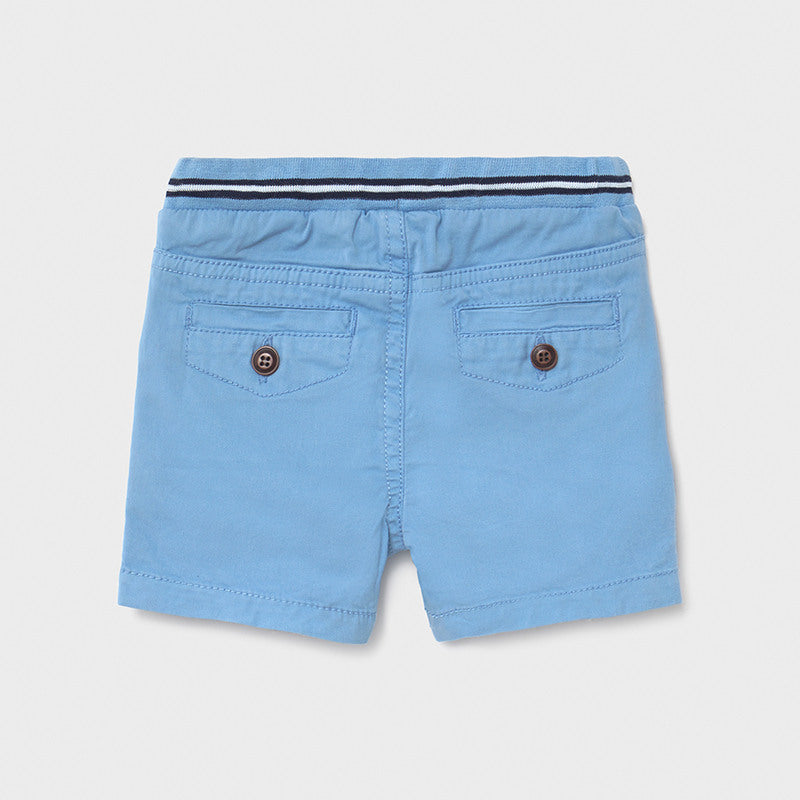 Bermuda sarga cintura patente