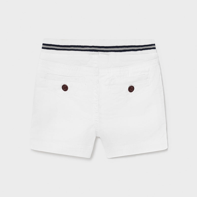 Bermuda sarga cintura patente