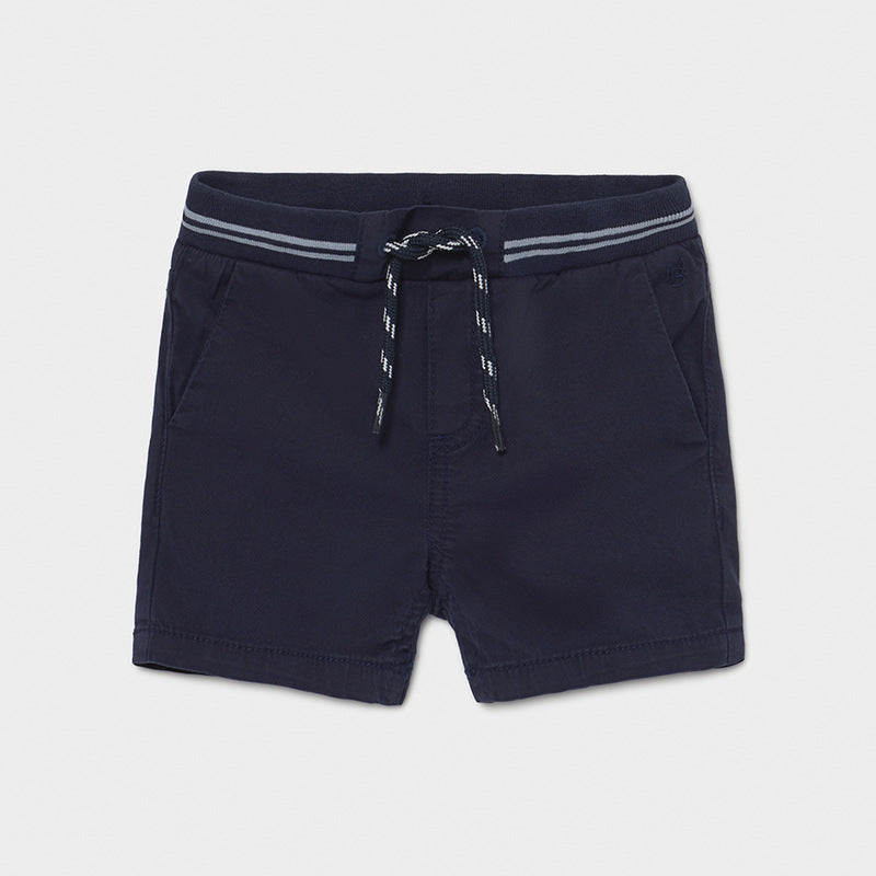 Bermuda sarga cintura patente