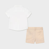 Conjunto bermuda lino vestir