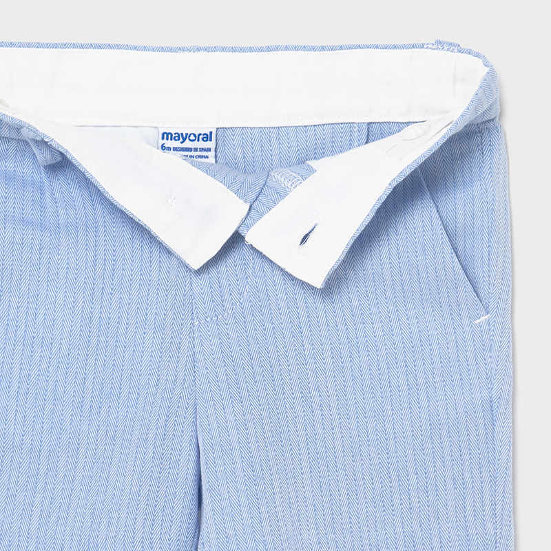 Conjunto bermuda lino vestir