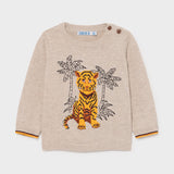 Jersey intarsia animal