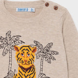 Jersey intarsia animal