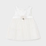 Vestido combinado tul