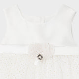 Vestido combinado tul