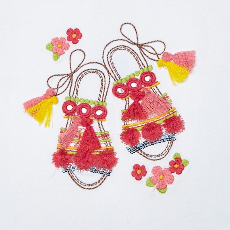 Camiseta m/c sandalias