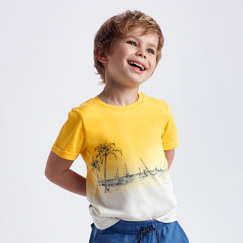 Camiseta m/c dip dye