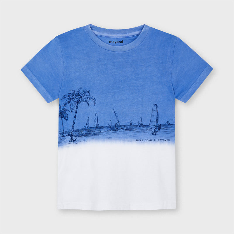 Camiseta m/c dip dye