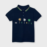 Polo m/c serigrafia palmeras