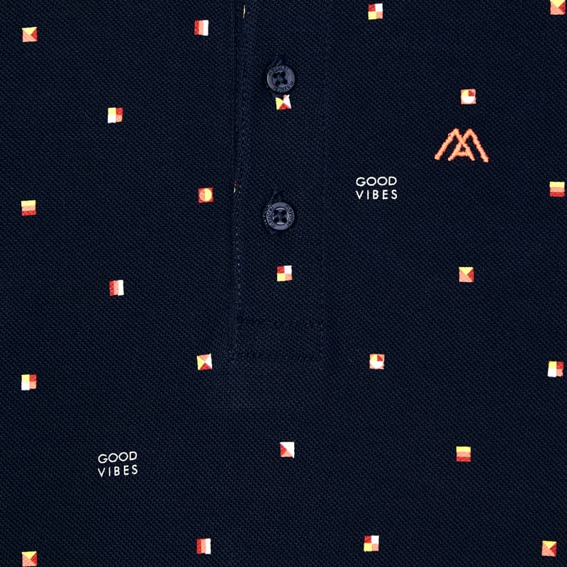 Polo m/c estampado