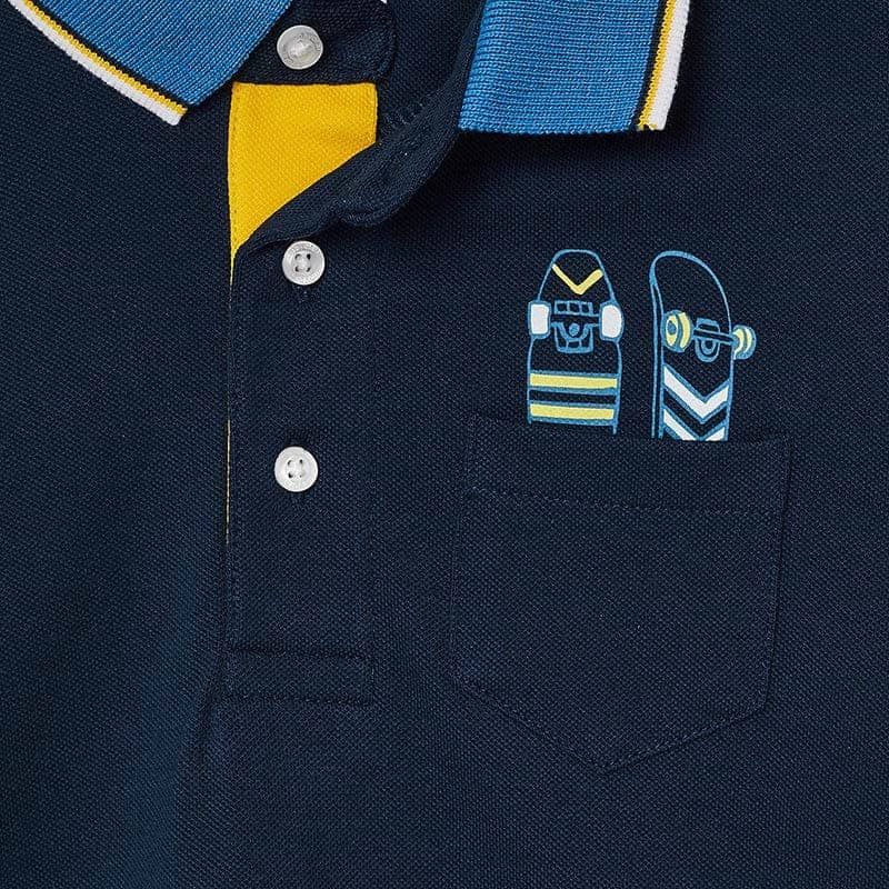 Polo m/c serigrafia skate with me