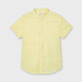 Camisa m/c lino c/mao