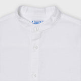 Camisa m/c lino c/mao