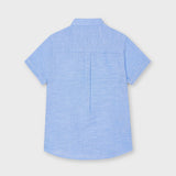 Camisa m/c lino c/mao