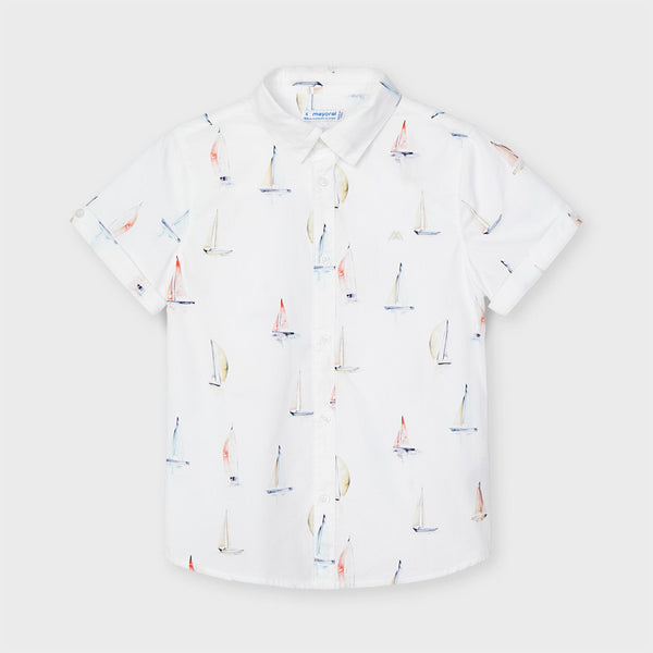Camisa m/c estampado barco