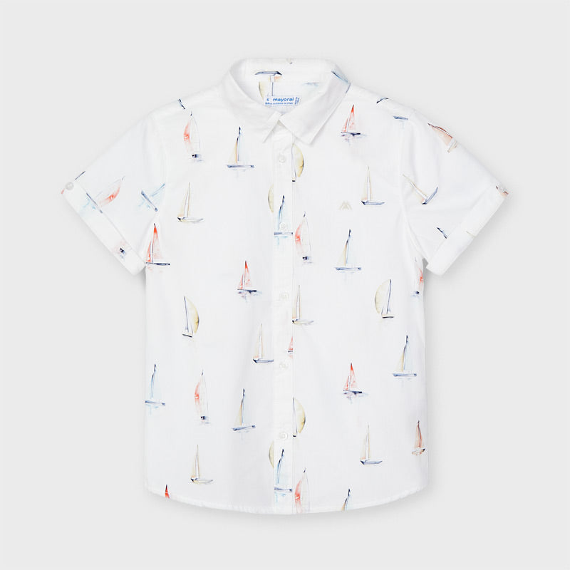 Camisa m/c estampado barco