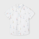 Camisa m/c estampado barco