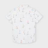 Camisa m/c estampado barco
