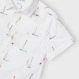 Camisa m/c estampado barco