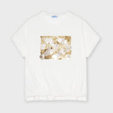 Camiseta m/c lentejuelas