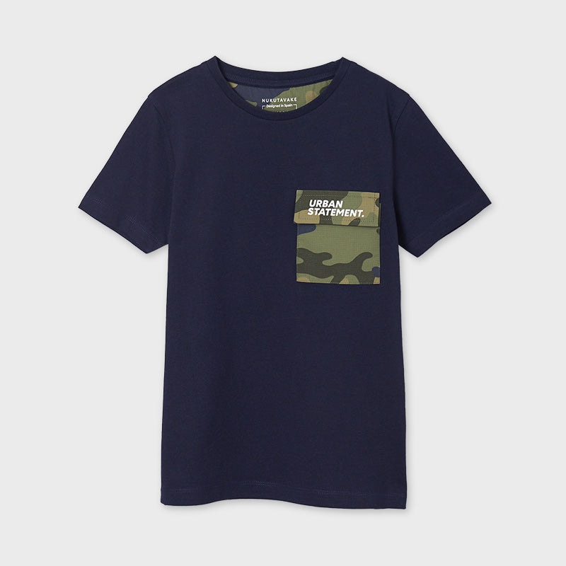 Camiseta bolsillo combinado
