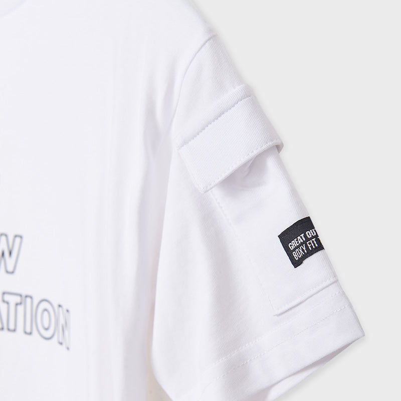 Camiseta m/c bolsillo manga