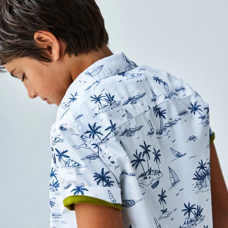 Camisa m/c estampada