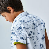 Camisa m/c estampada