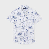 Camisa m/c estampada