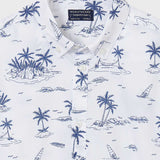 Camisa m/c estampada