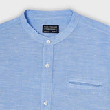 Camisa m/c cuello mao