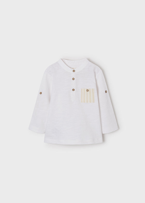 Camiseta m/l cuello panadero