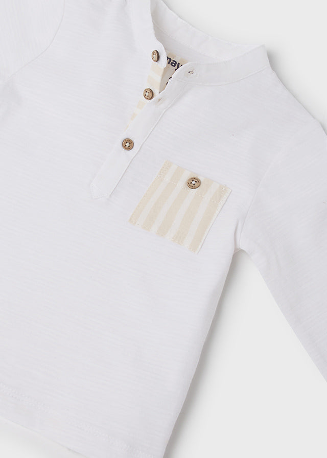 Camiseta m/l cuello panadero