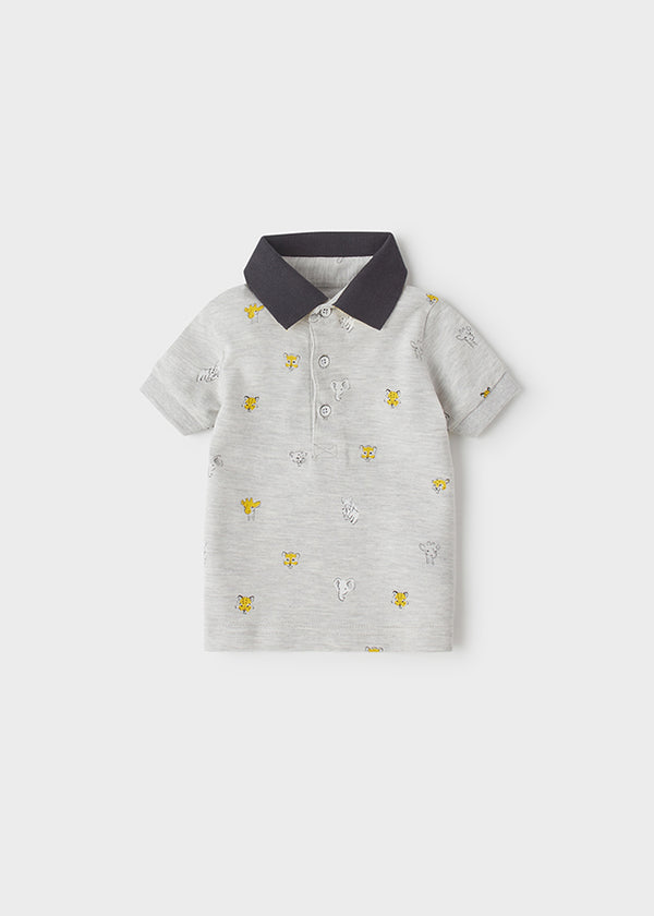 Polo m/c microestampado