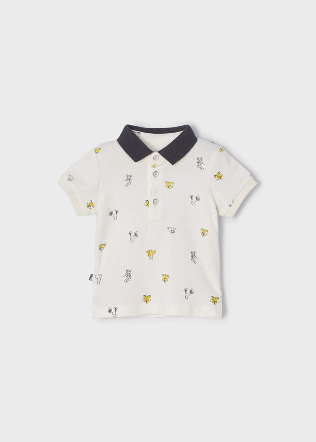 Polo m/c microestampado