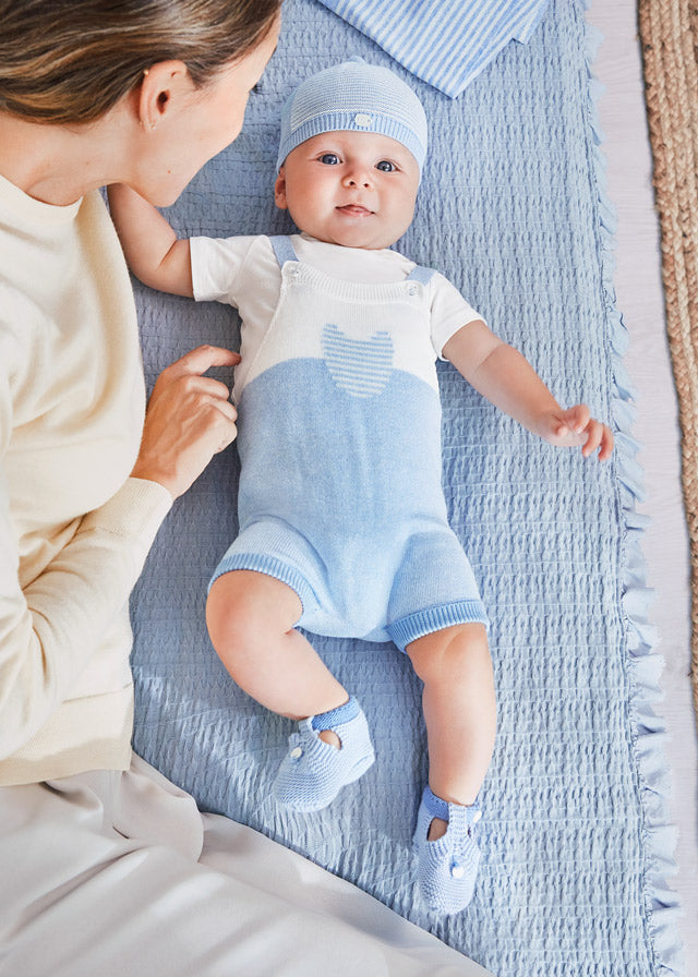 Conjunto new born peto tricot