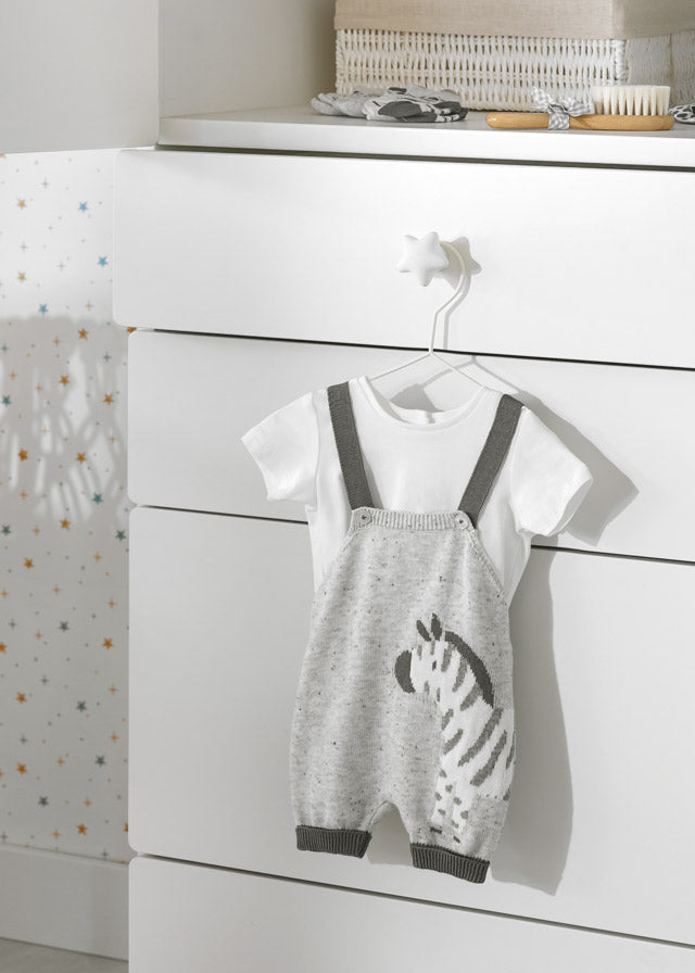 Conjunto new born peto tricot