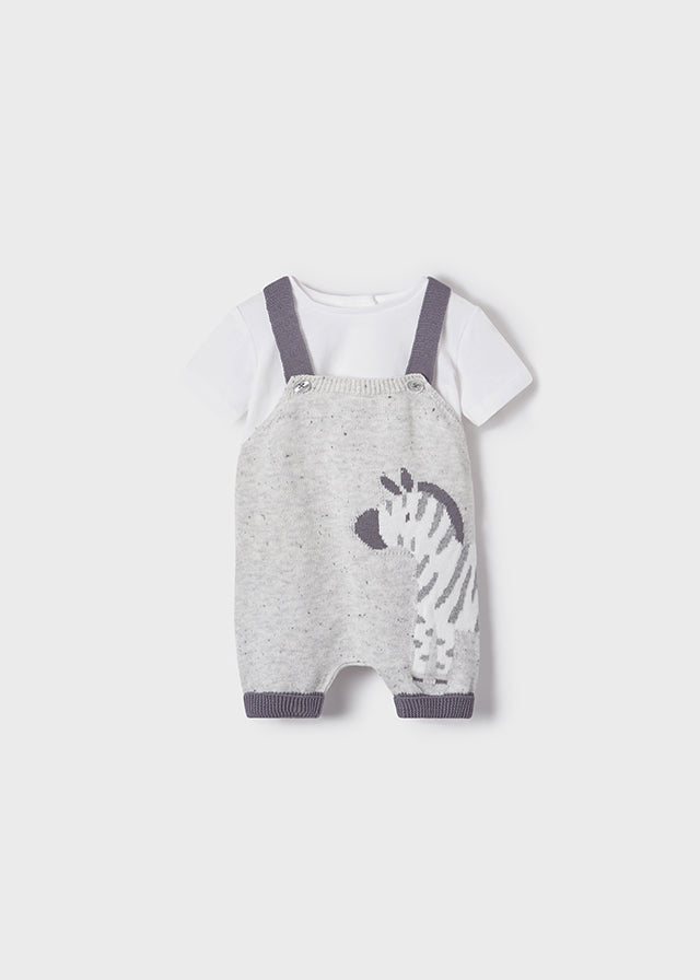 Conjunto new born peto tricot