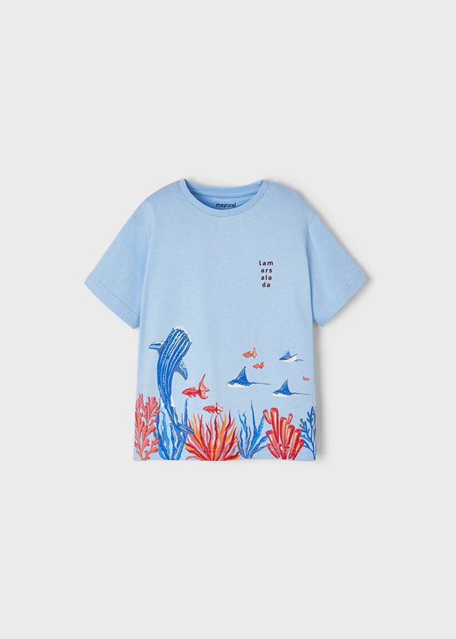 Camiseta m/c fondo marino